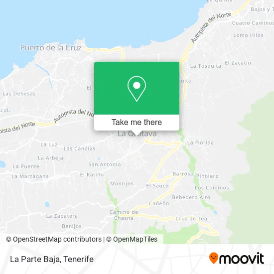 La Parte Baja map