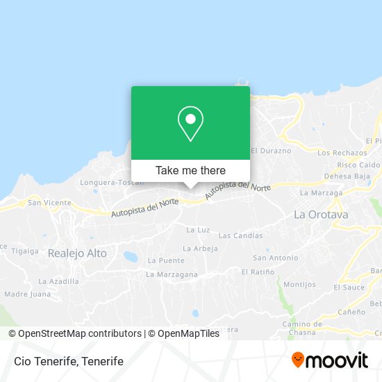 Cio Tenerife map