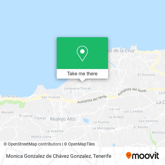 Monica Gonzalez de Chávez Gonzalez map