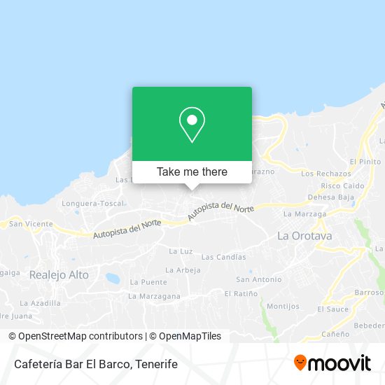Cafetería Bar El Barco map