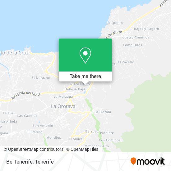 Be Tenerife map