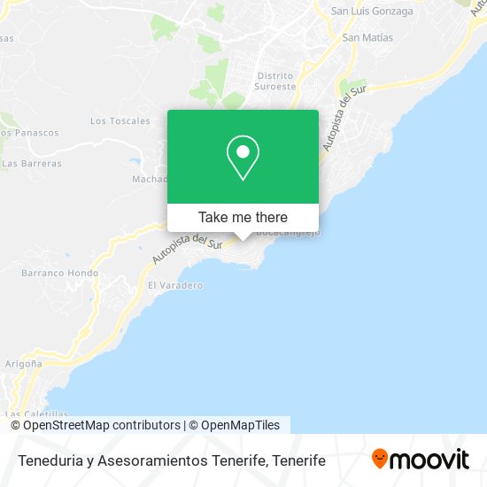 mapa Teneduria y Asesoramientos Tenerife