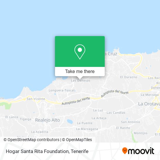 Hogar Santa Rita Foundation map