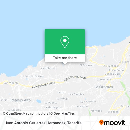 Juan Antonio Gutierrez Hernandez map