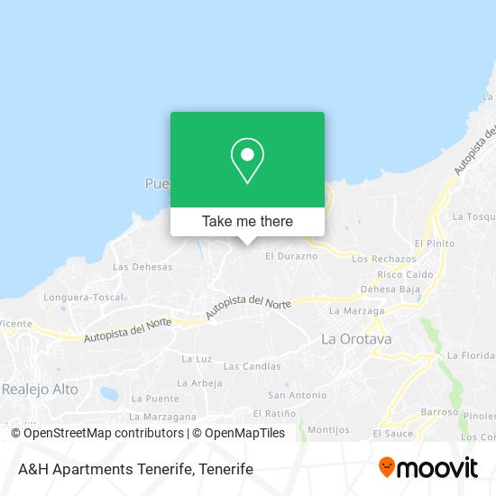 mapa A&H Apartments Tenerife