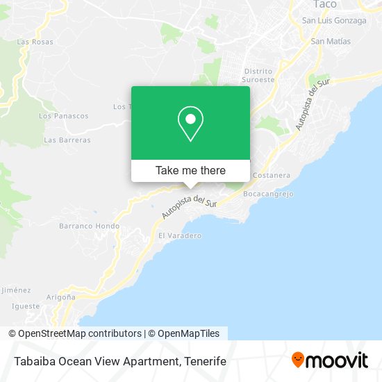 Tabaiba Ocean View Apartment map