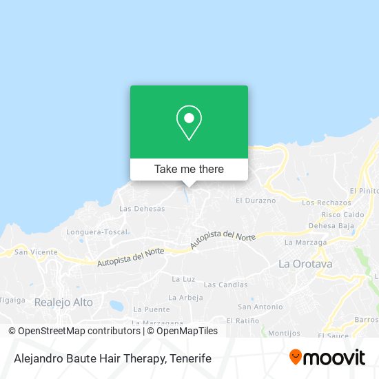 mapa Alejandro Baute Hair Therapy