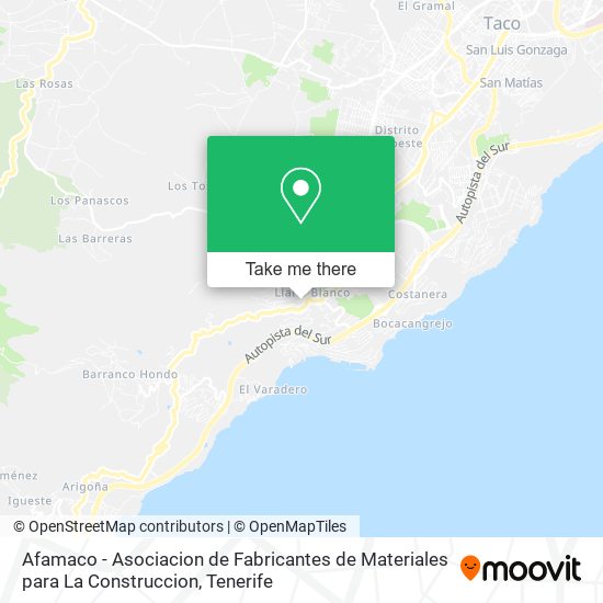 Afamaco - Asociacion de Fabricantes de Materiales para La Construccion map