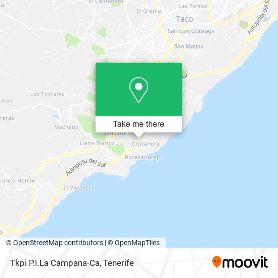 Tkpi P.I.La Campana-Ca map