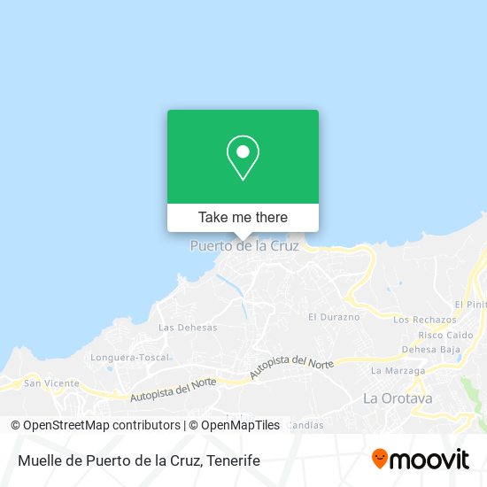 mapa Muelle de Puerto de la Cruz