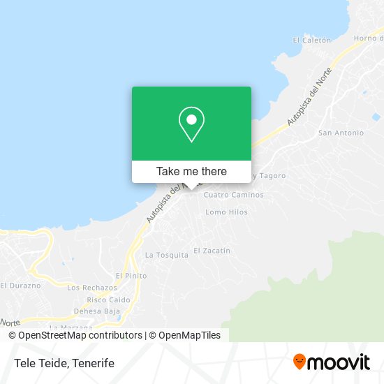 mapa Tele Teide