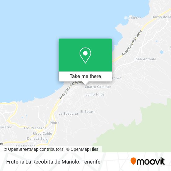 Frutería La Recobita de Manolo map