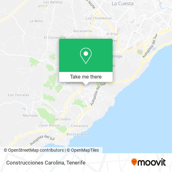 Construcciones Carolina map