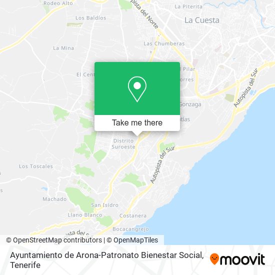 Ayuntamiento de Arona-Patronato Bienestar Social map
