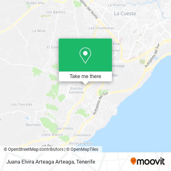 Juana Elvira Arteaga Arteaga map