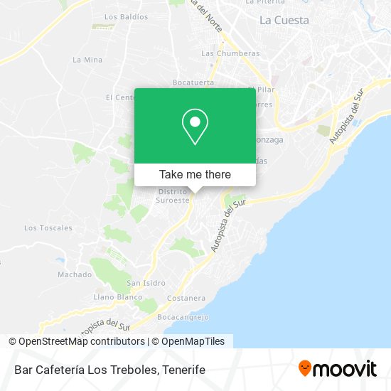 Bar Cafetería Los Treboles map