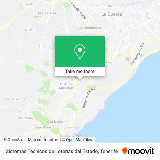 Sistemas Tecnicos de Loterías del Estado map