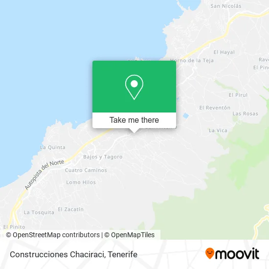 Construcciones Chaciraci map