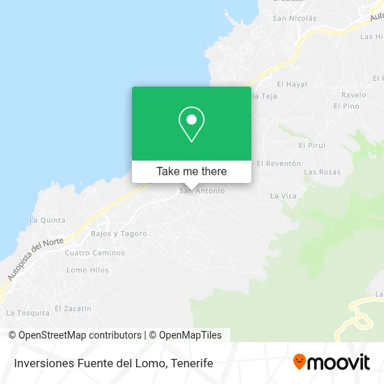 Inversiones Fuente del Lomo map