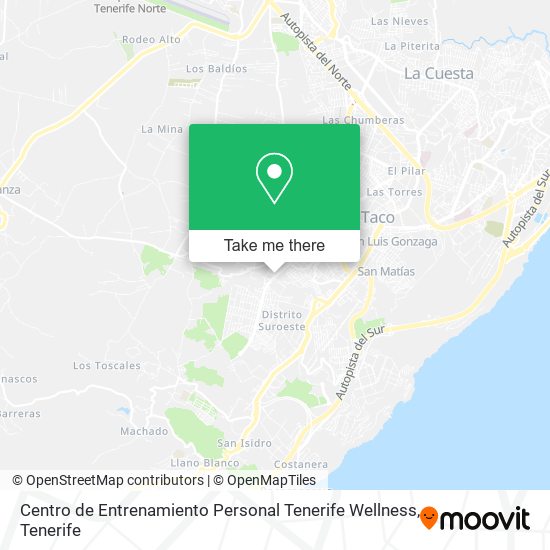 Centro de Entrenamiento Personal Tenerife Wellness map
