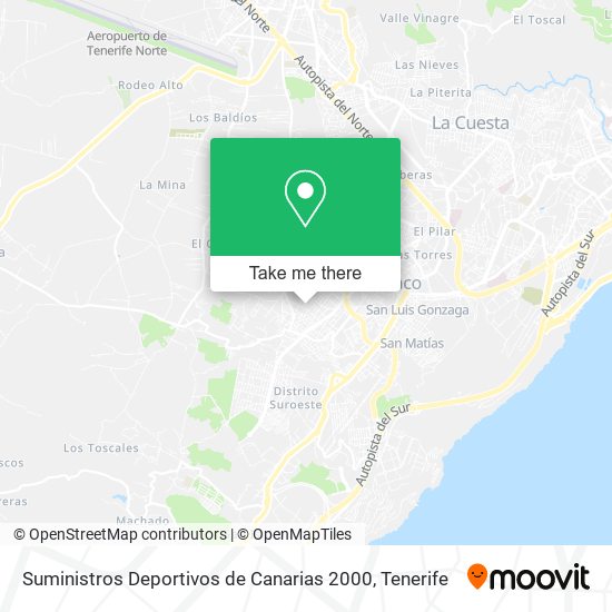 Suministros Deportivos de Canarias 2000 map