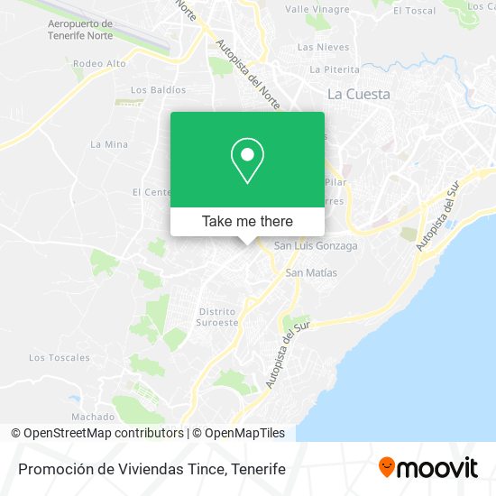 Promoción de Viviendas Tince map