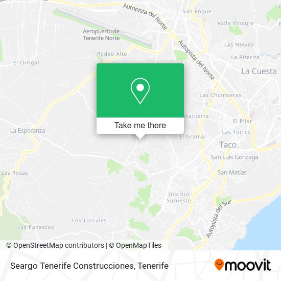 mapa Seargo Tenerife Construcciones