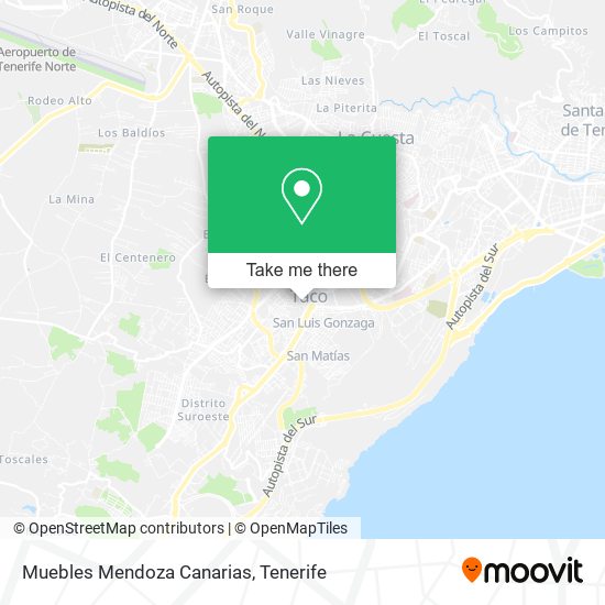 mapa Muebles Mendoza Canarias