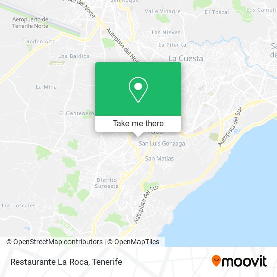 mapa Restaurante La Roca