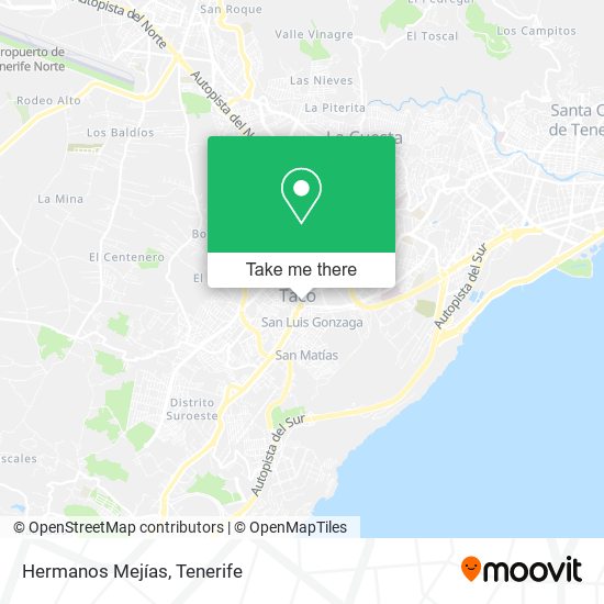 Hermanos Mejías map