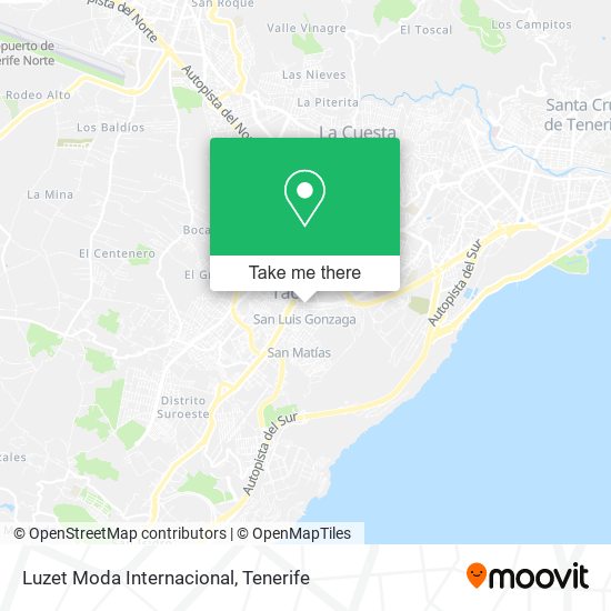 Luzet Moda Internacional map