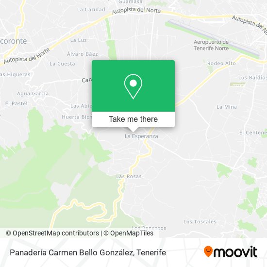 mapa Panadería Carmen Bello González