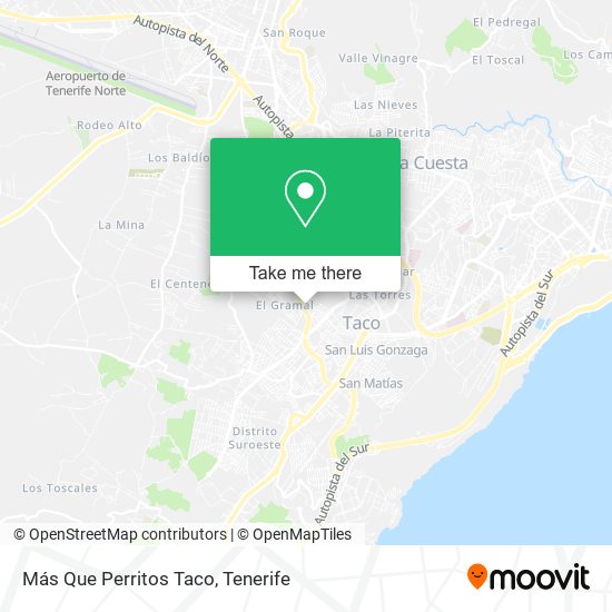 Más Que Perritos Taco map