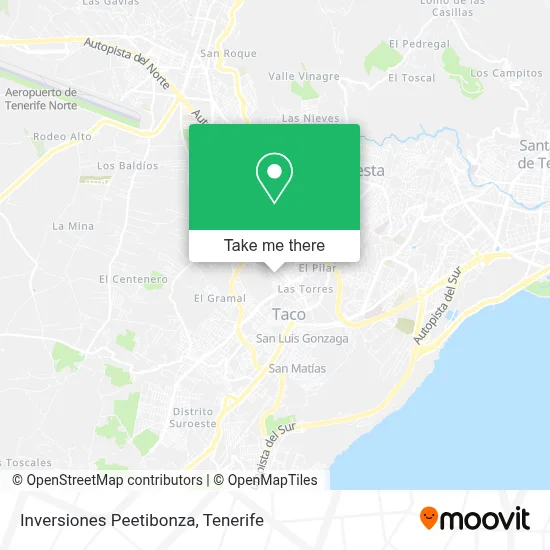 Inversiones Peetibonza map