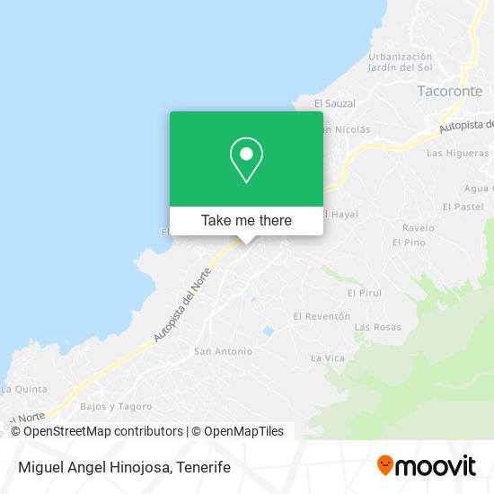 Miguel Angel Hinojosa map
