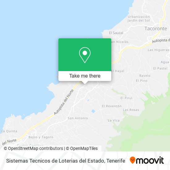 Sistemas Tecnicos de Loterias del Estado map