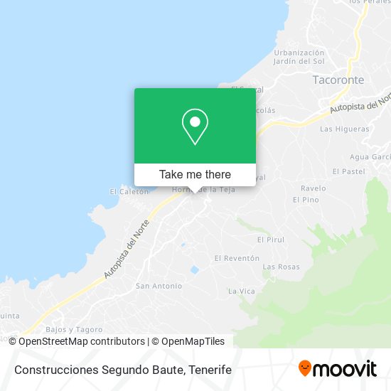Construcciones Segundo Baute map