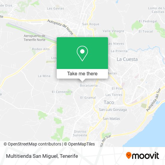 mapa Multitienda San Miguel