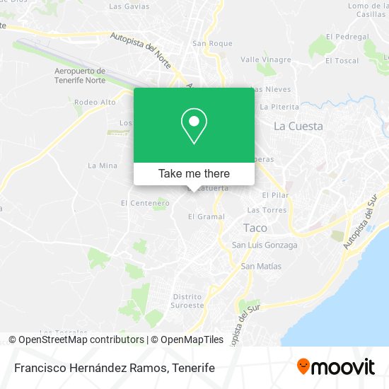 Francisco Hernández Ramos map