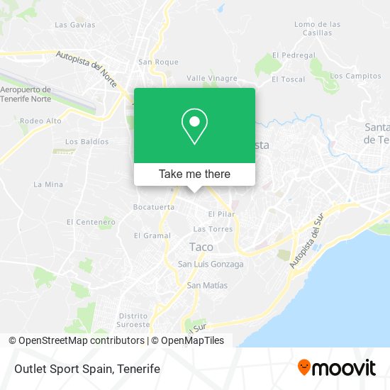 Outlet Sport Spain map