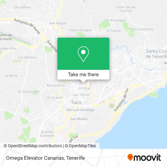 Omega Elevator Canarias map