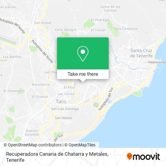 Recuperadora Canaria de Chatarra y Metales map