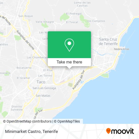 Minimarket Castro map