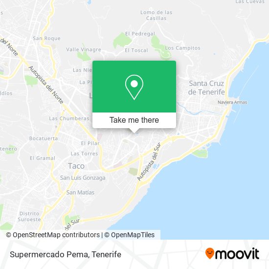 Supermercado Pema map