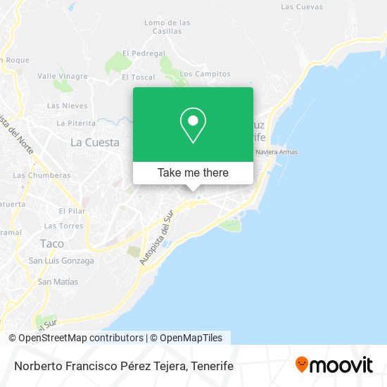 Norberto Francisco Pérez Tejera map