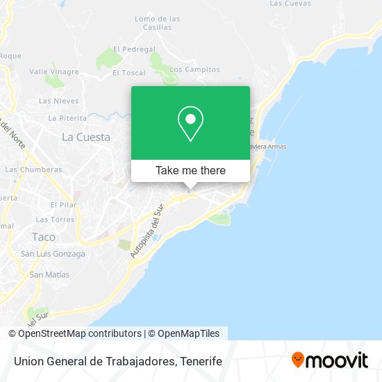 Union General de Trabajadores map