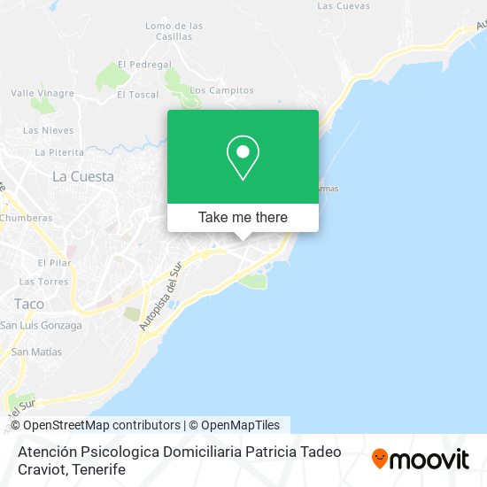 Atención Psicologica Domiciliaria Patricia Tadeo Craviot map