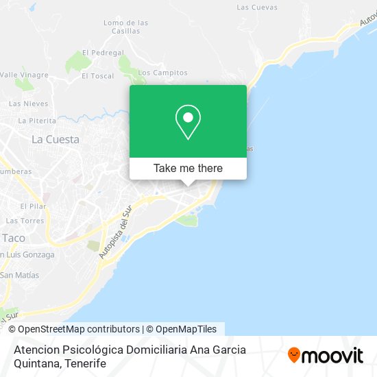 mapa Atencion Psicológica Domiciliaria Ana Garcia Quintana