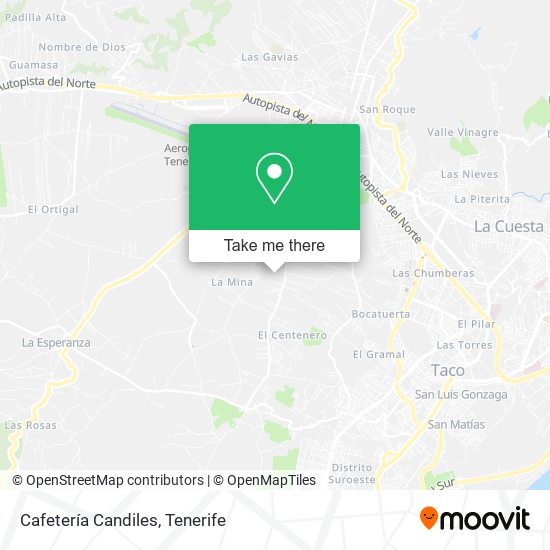 Cafetería Candiles map
