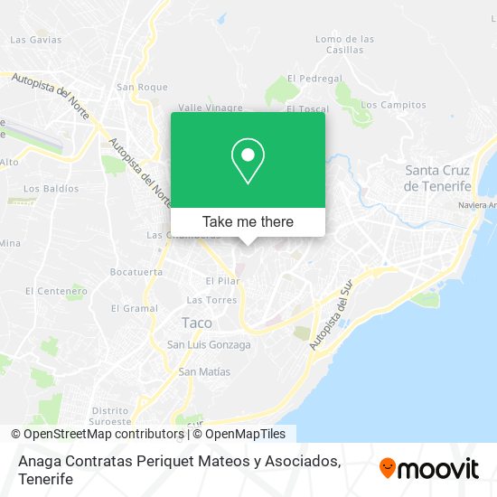 mapa Anaga Contratas Periquet Mateos y Asociados